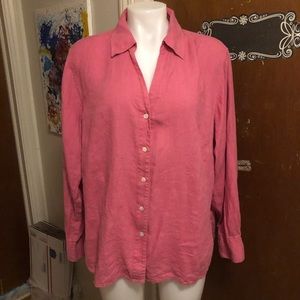 Talbots Irish linen shirt